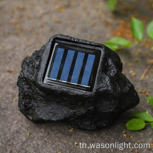 Wason Solar Rock Light Outdoor Garden ตกแต่งกันน้ำ LED Solar Powered Garden Powered Garden Light สำหรับทางเดินทางเดินภูมิทัศน์